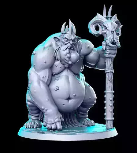 Goblin King Hobbit Lord of the Rings LOTR 32mm Pre-supported