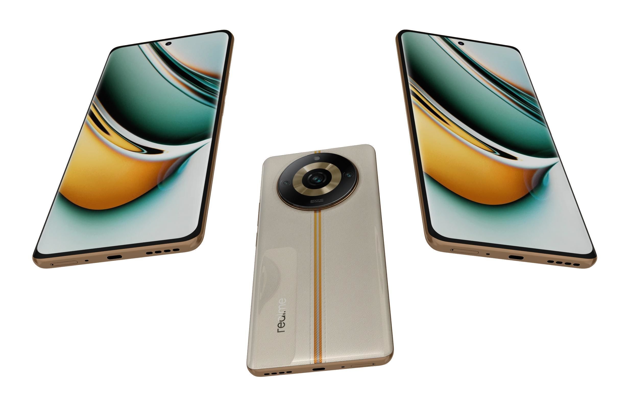 Realme 11 or 11 Pro And 11 Pro Plus Low-poly 3D model_104