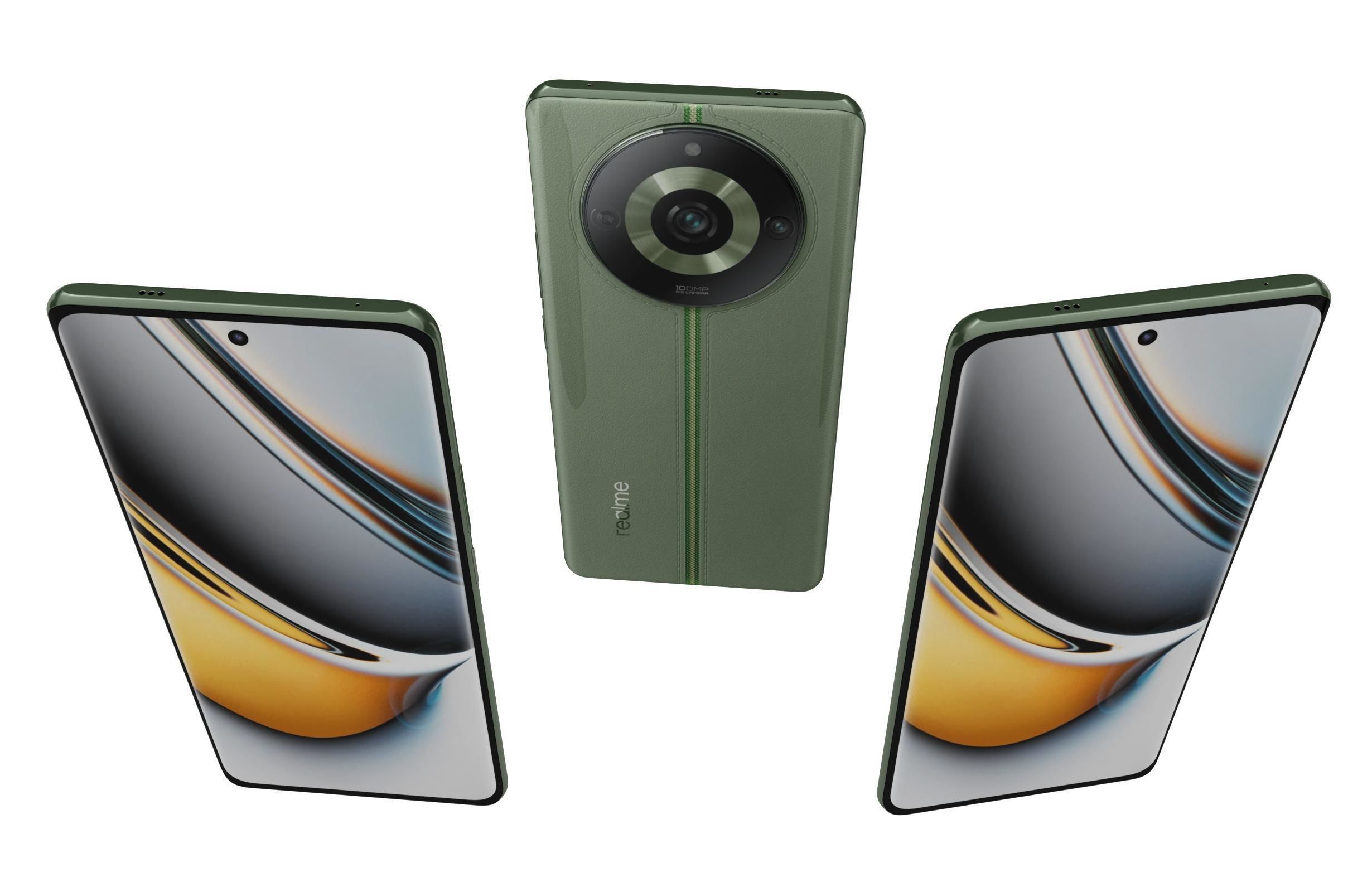 Realme 11 or 11 Pro And 11 Pro Plus Low-poly 3D model_15