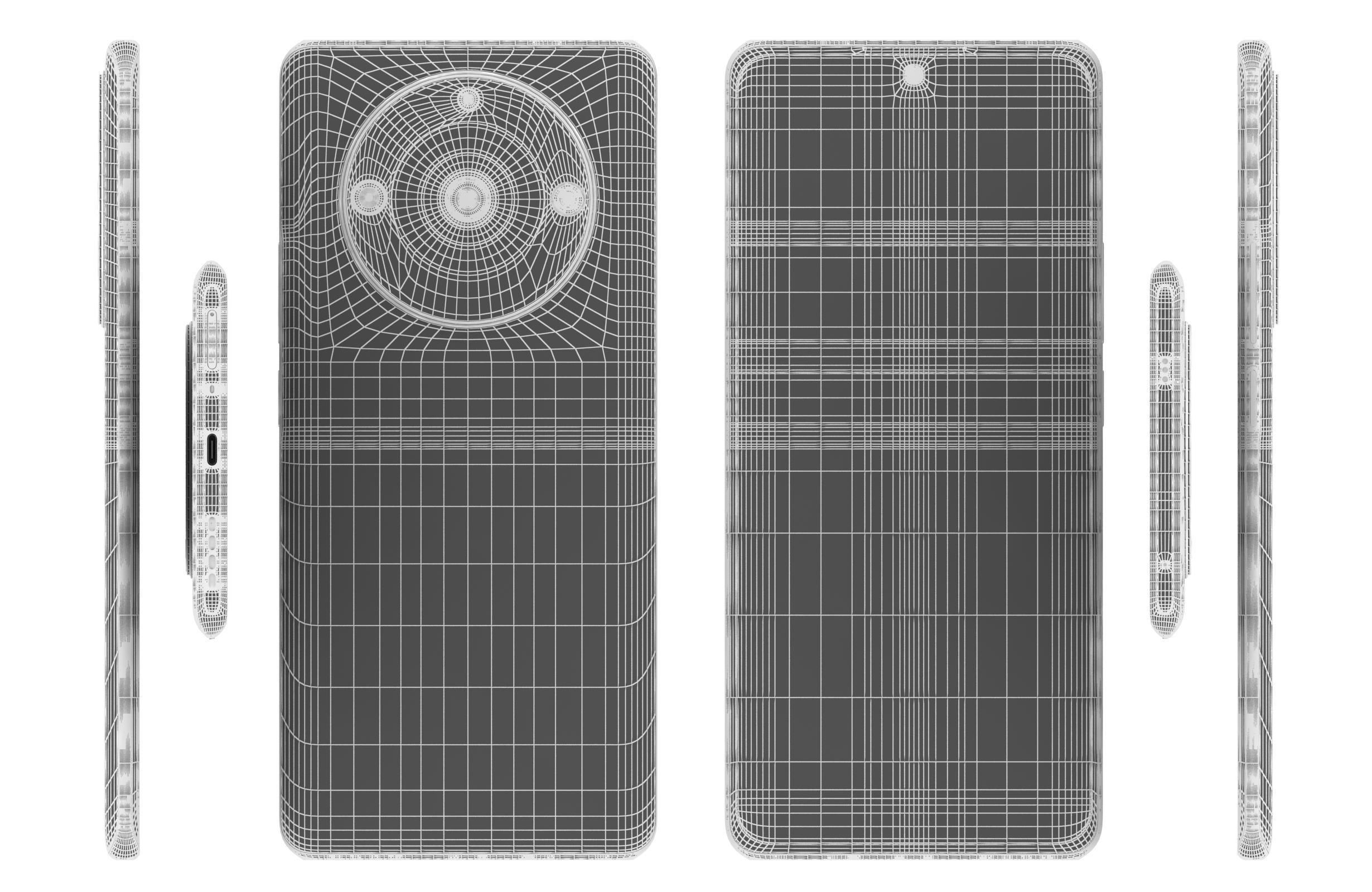 Realme 11 or 11 Pro And 11 Pro Plus Low-poly 3D model_38