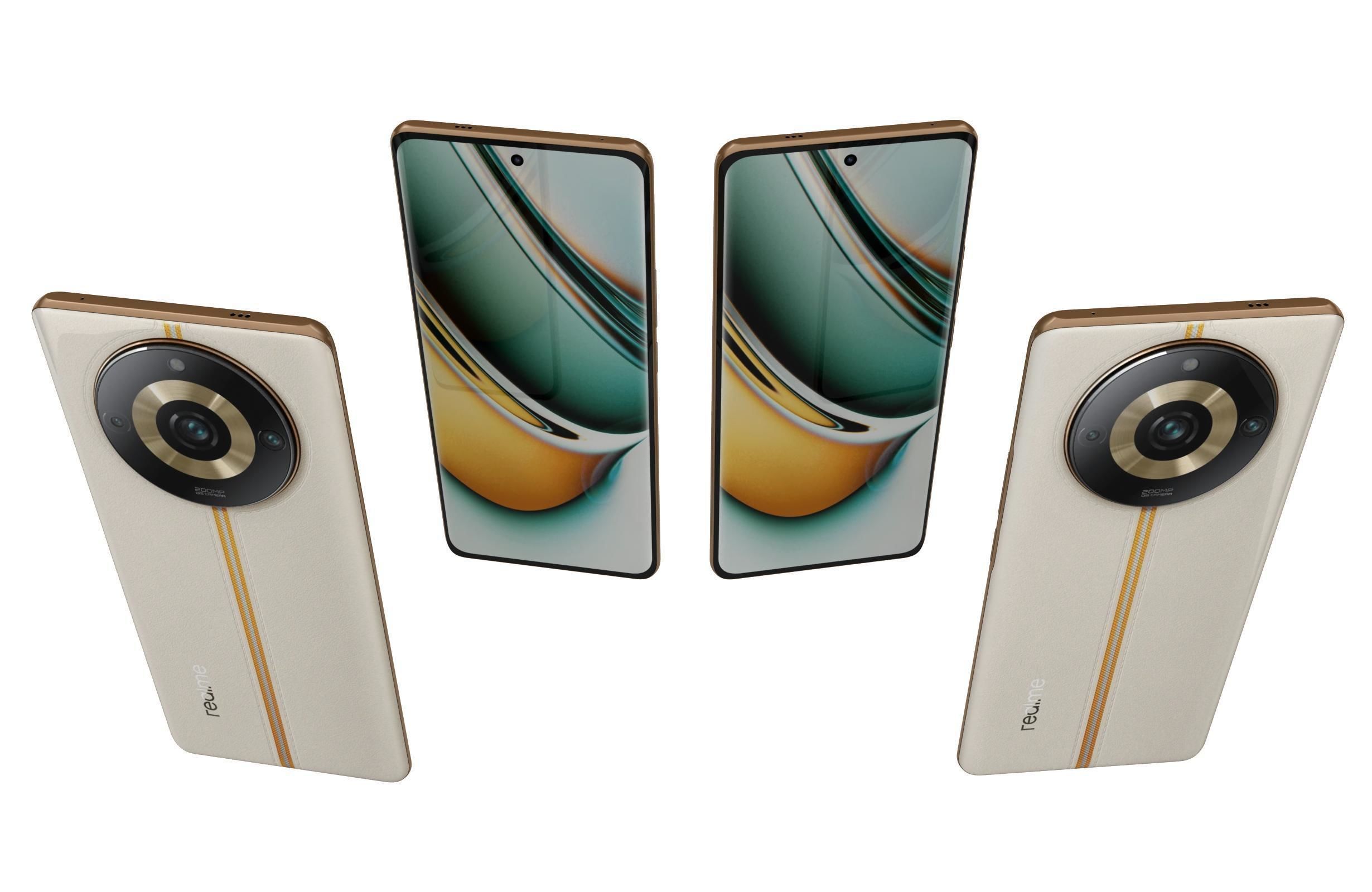 Realme 11 or 11 Pro And 11 Pro Plus Low-poly 3D model_105