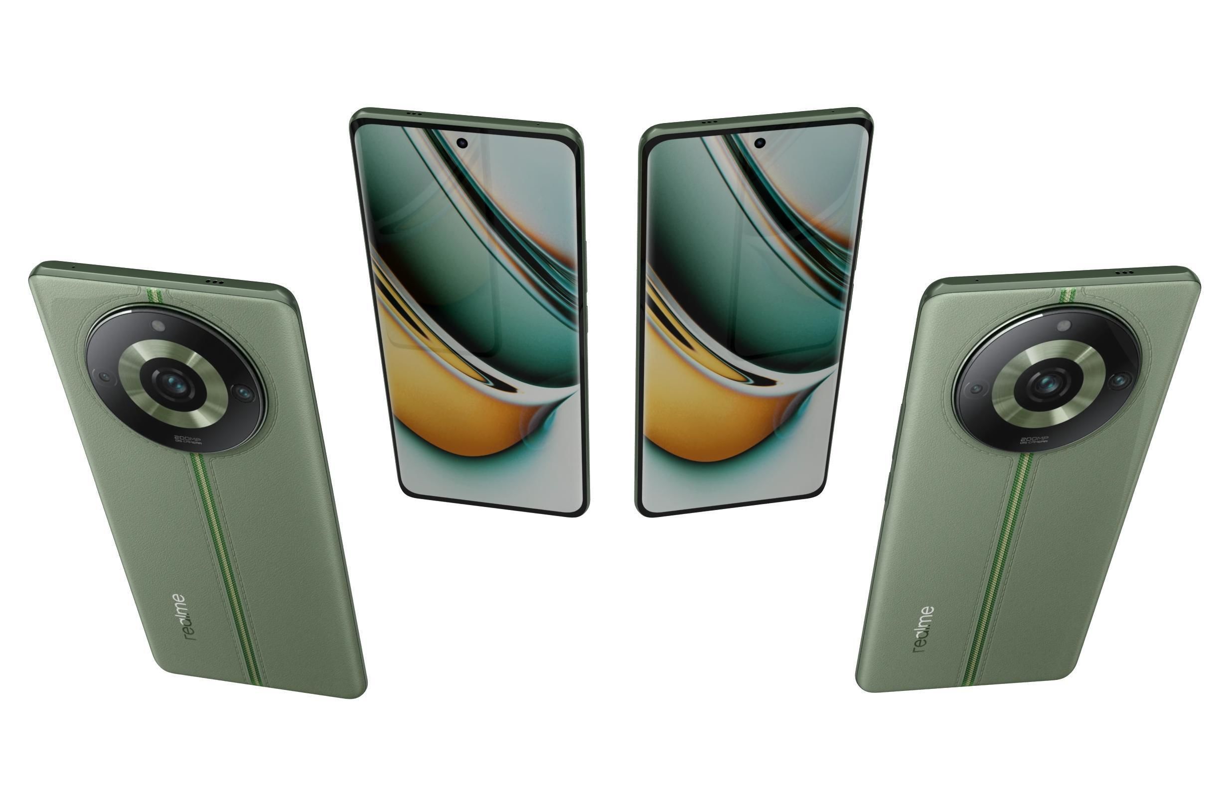 Realme 11 or 11 Pro And 11 Pro Plus Low-poly 3D model_93