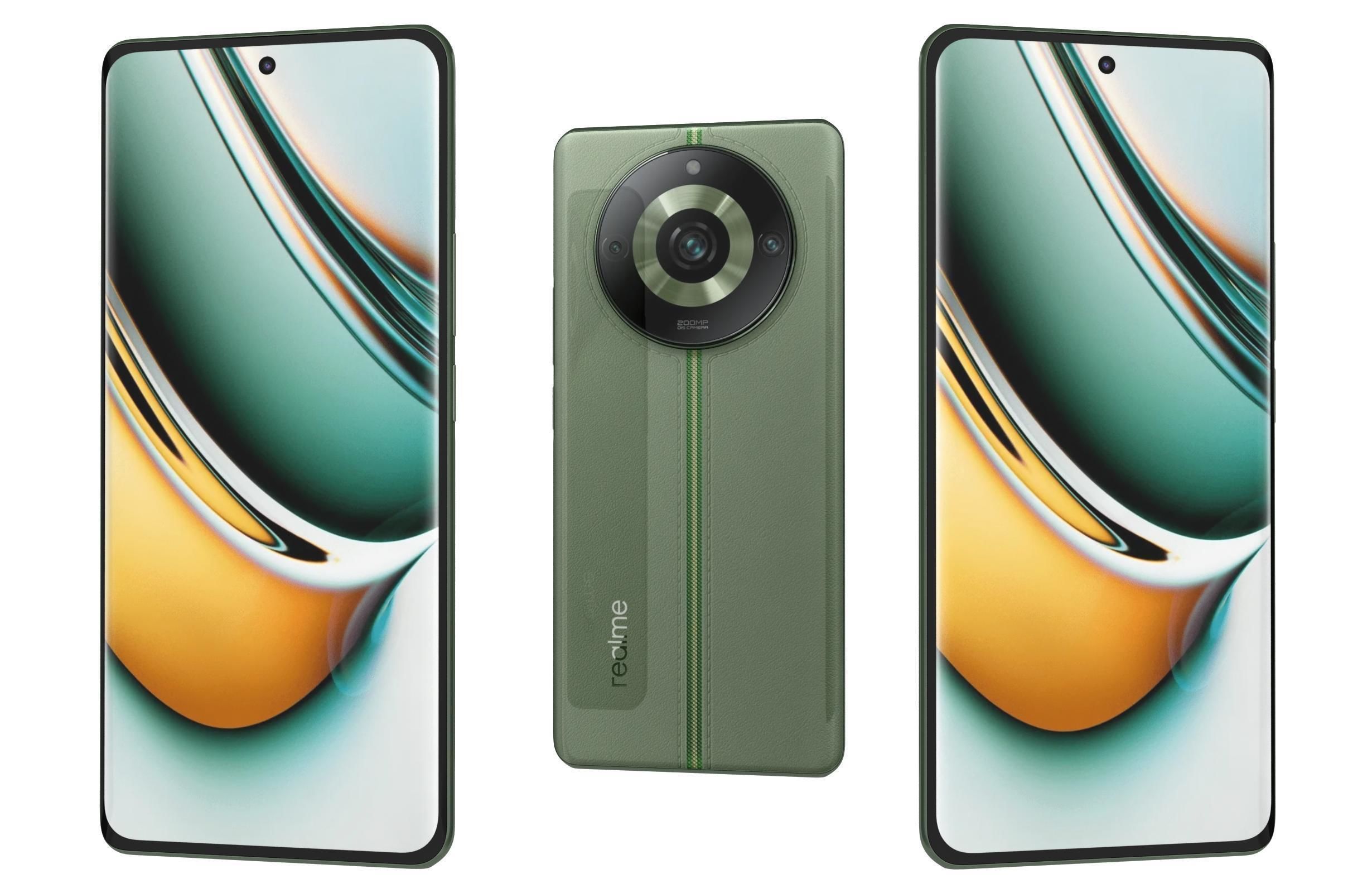 Realme 11 or 11 Pro And 11 Pro Plus Low-poly 3D model_100