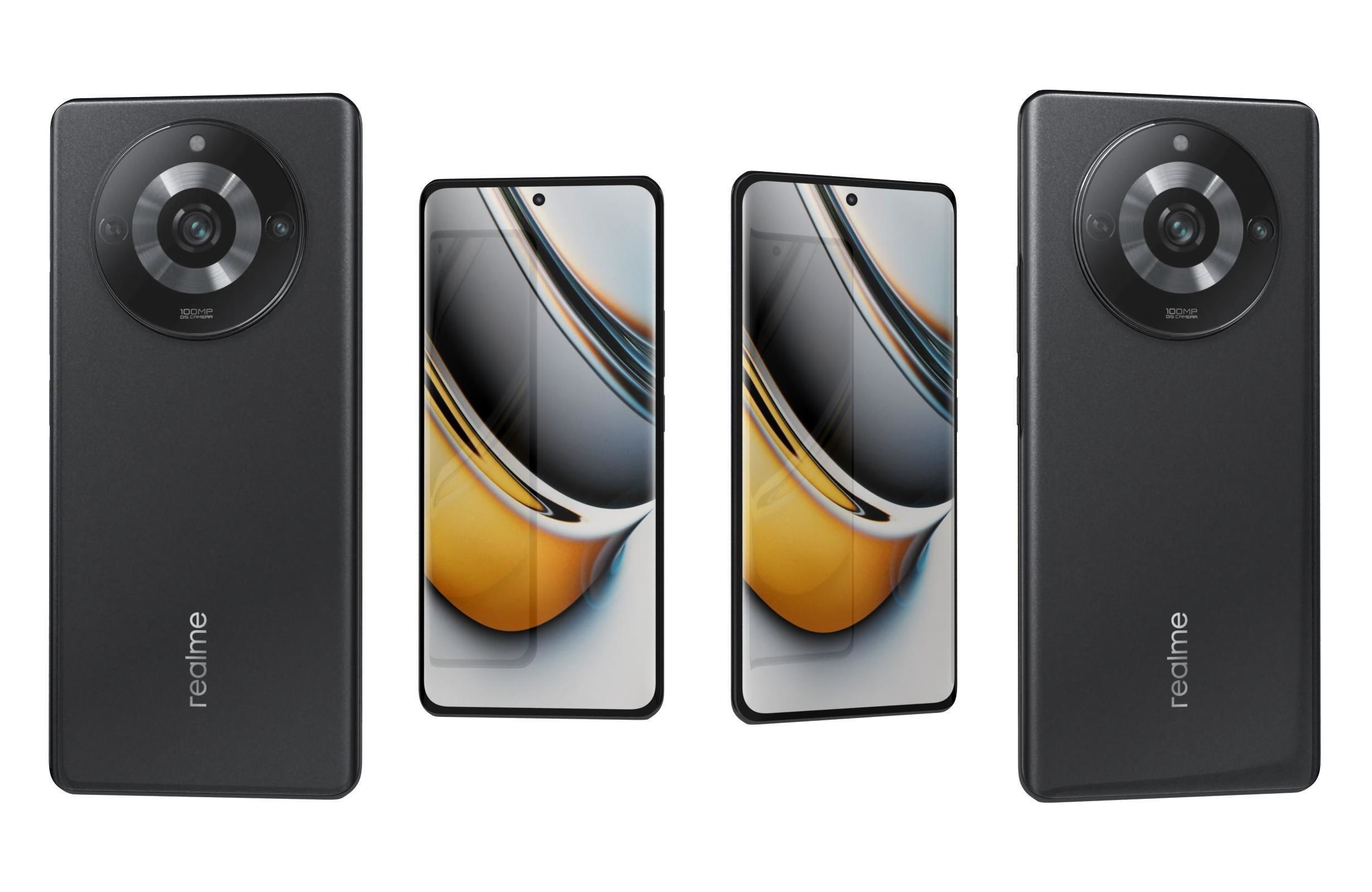 Realme 11 or 11 Pro And 11 Pro Plus Low-poly 3D model_4