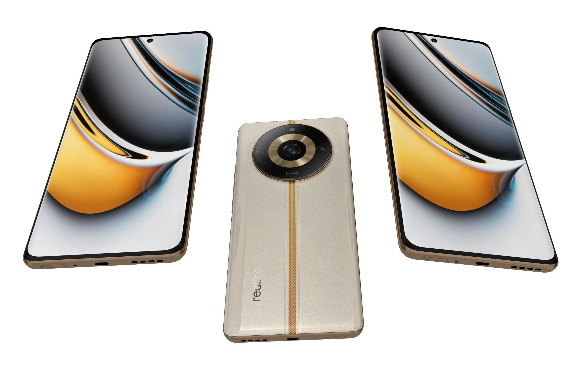 Realme 11 or 11 Pro And 11 Pro Plus Low-poly 3D model_26