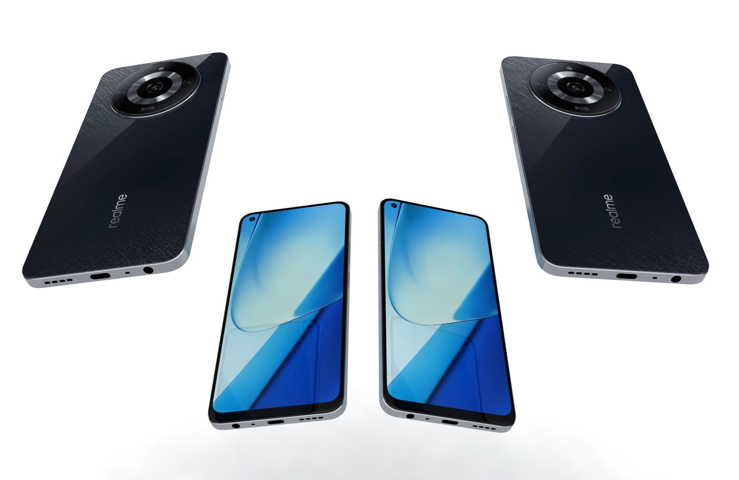 Realme 11 or 11 Pro And 11 Pro Plus Low-poly 3D model_52