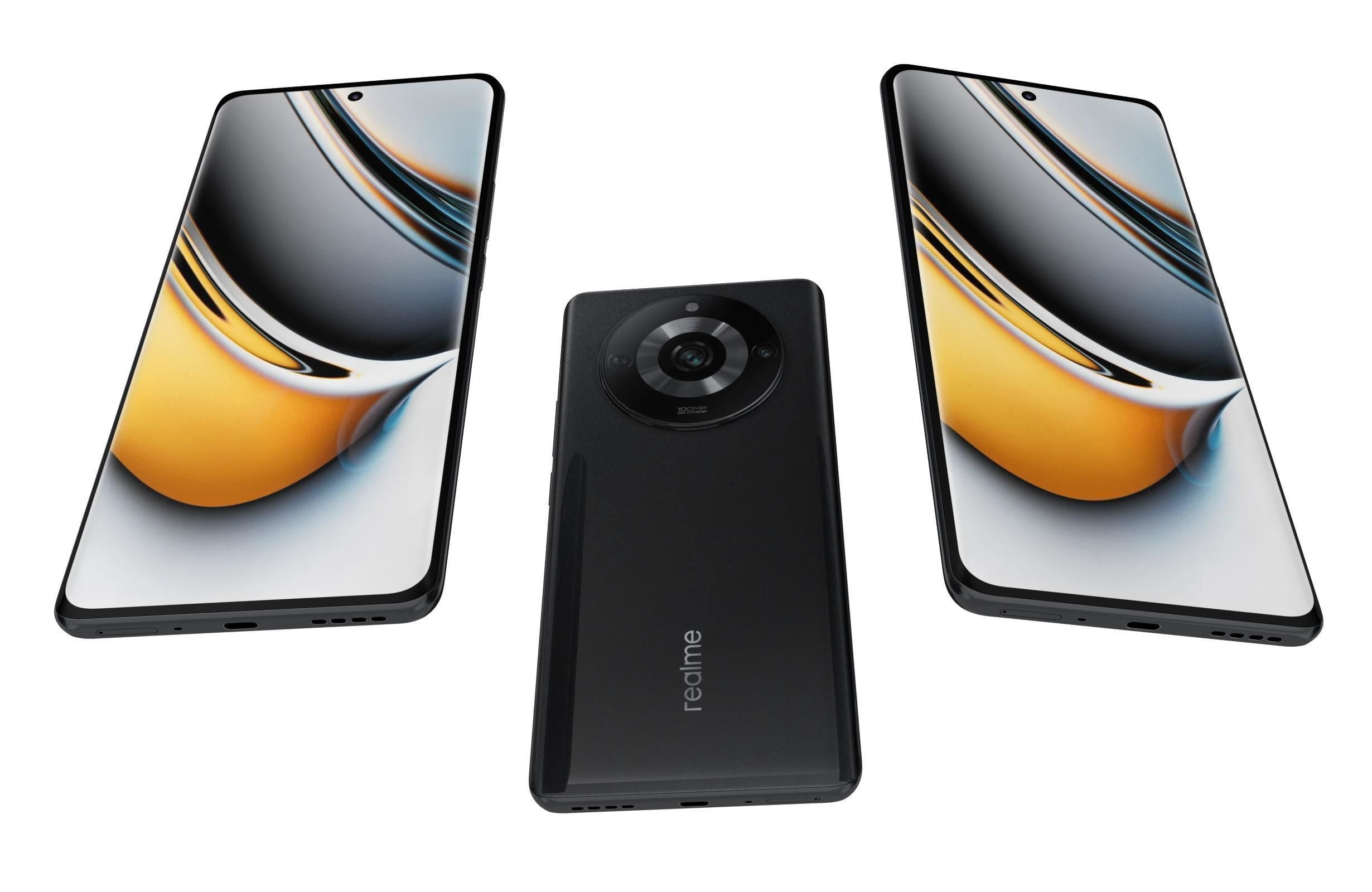 Realme 11 or 11 Pro And 11 Pro Plus Low-poly 3D model_2