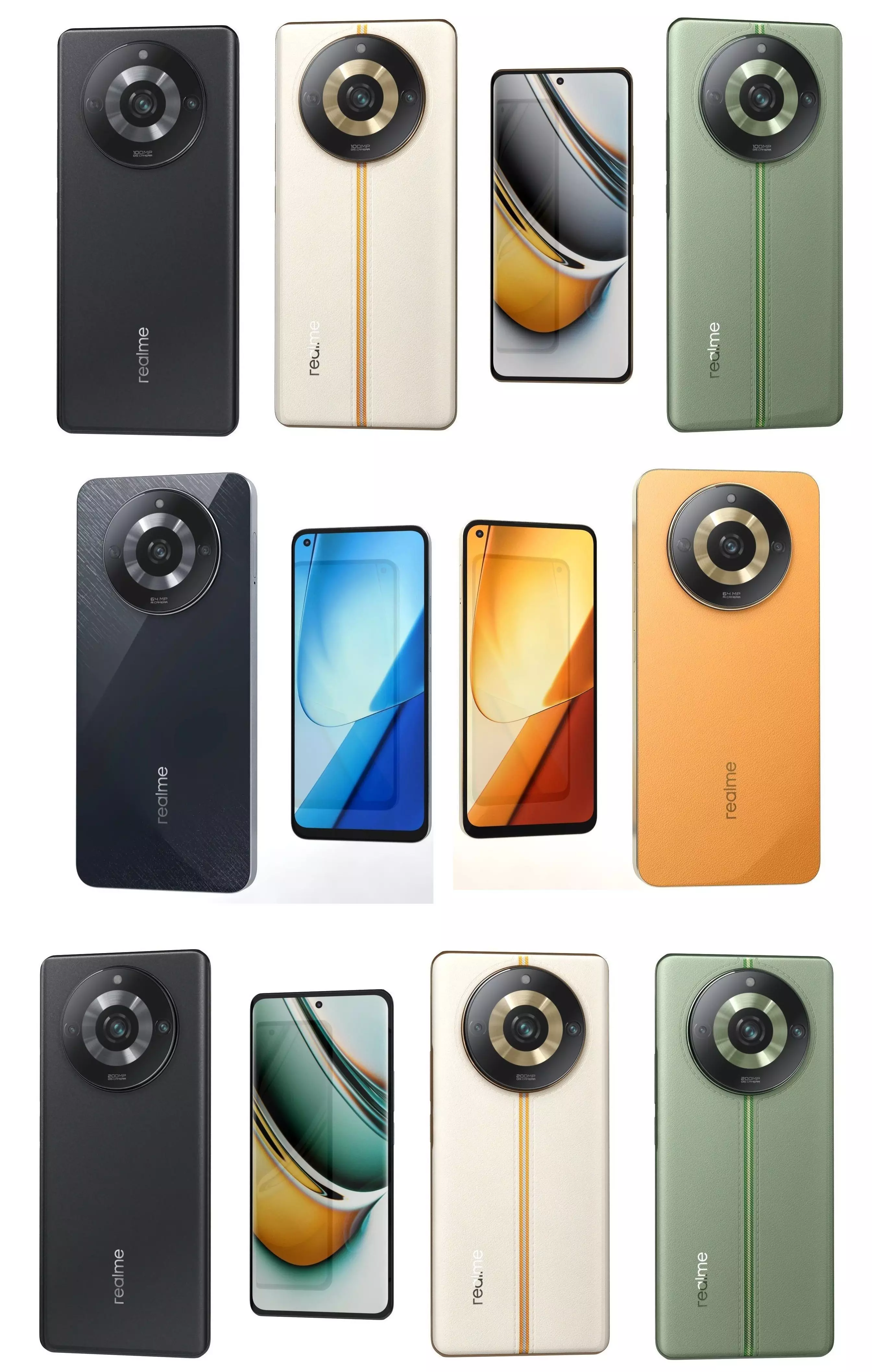 Realme 11 or 11 Pro And 11 Pro Plus Low-poly 3D model_0