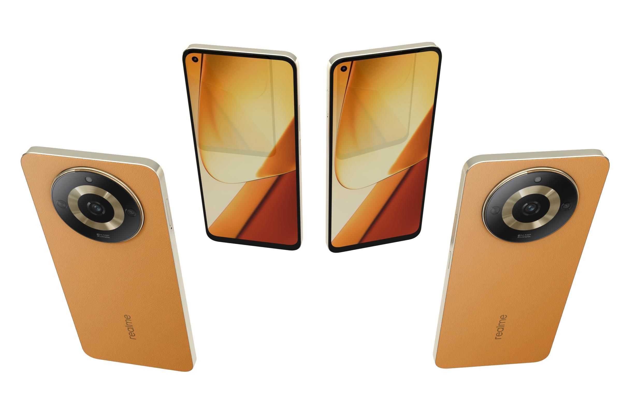Realme 11 or 11 Pro And 11 Pro Plus Low-poly 3D model_63