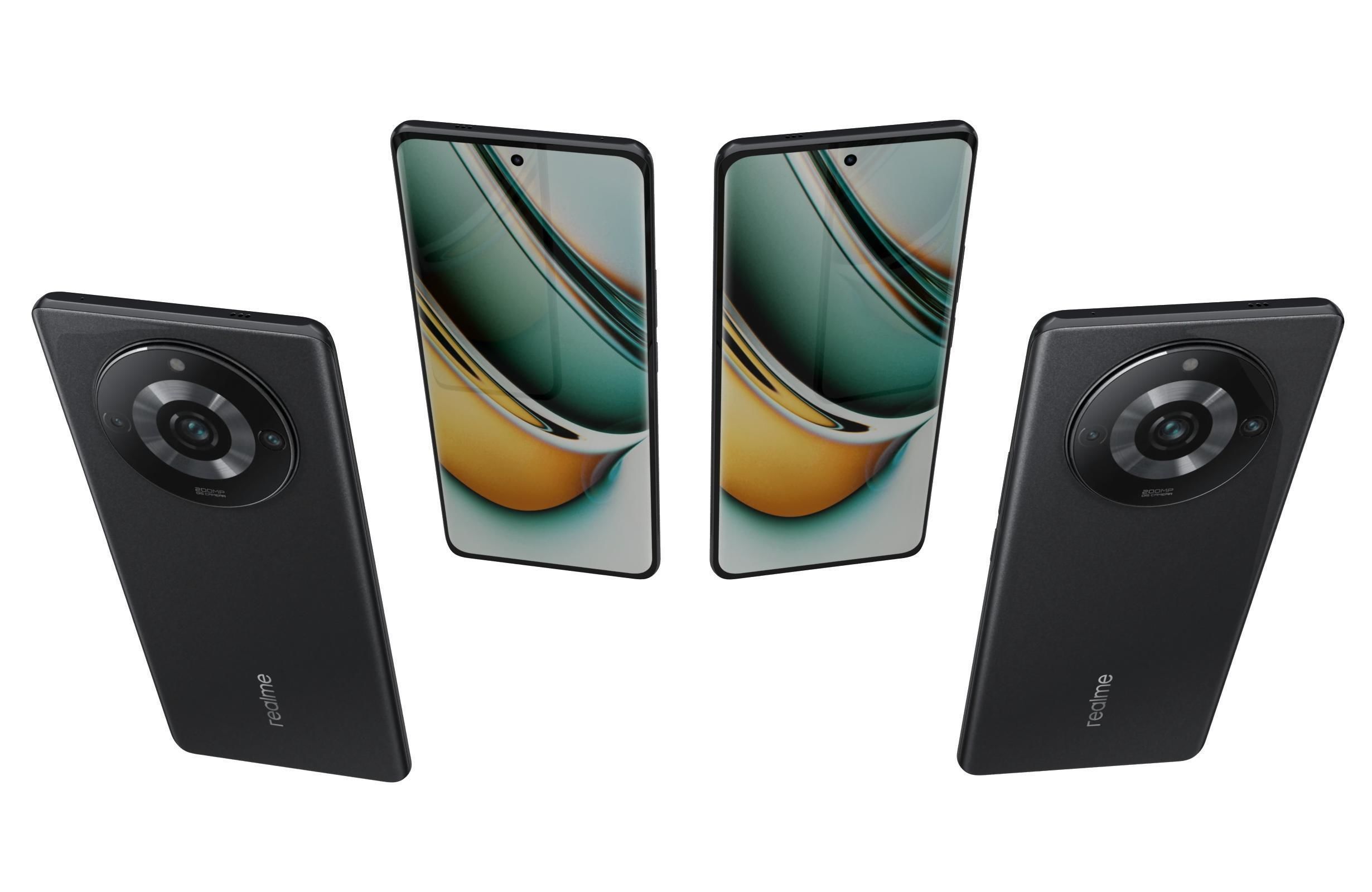 Realme 11 or 11 Pro And 11 Pro Plus Low-poly 3D model_83