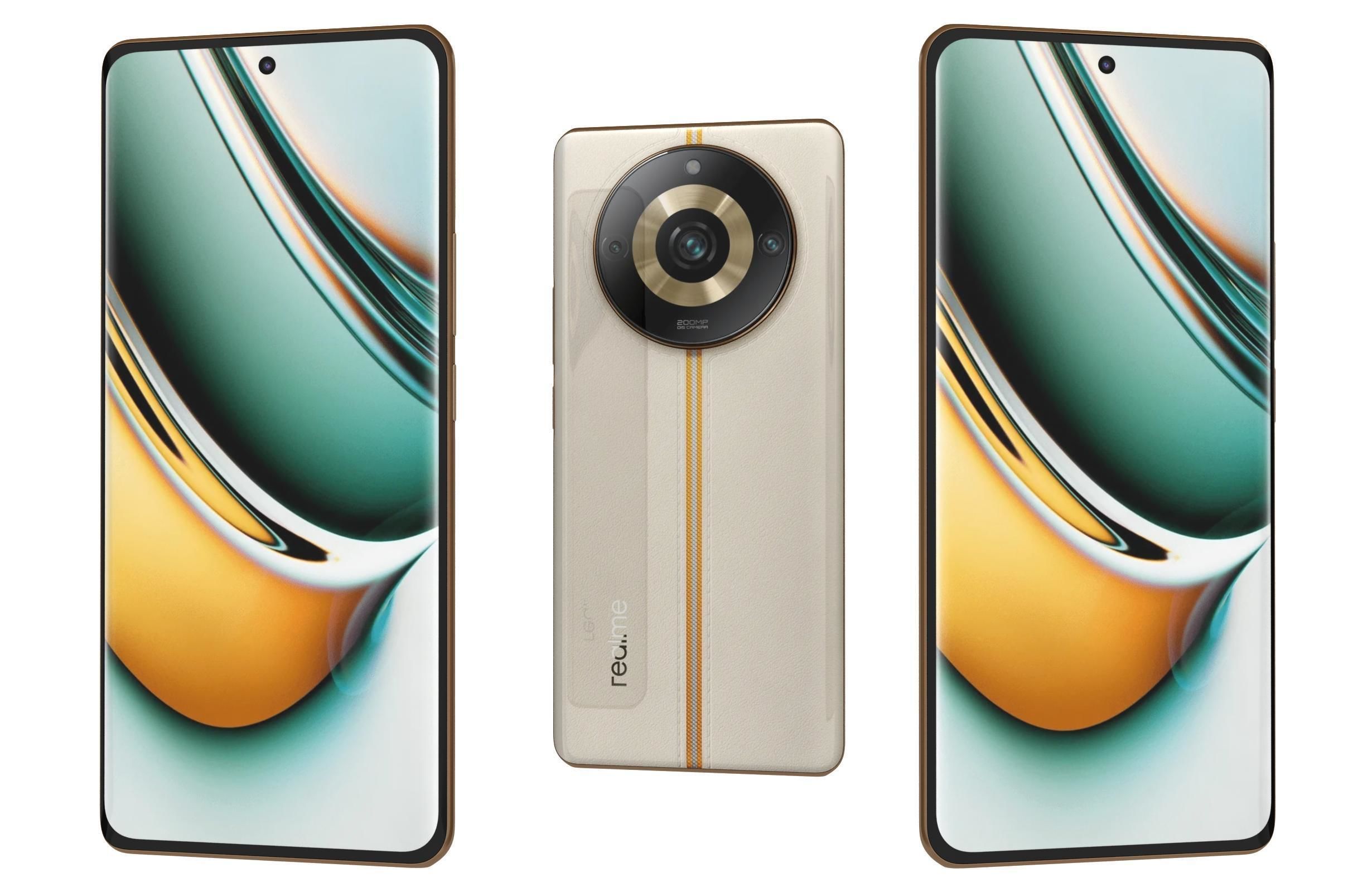 Realme 11 or 11 Pro And 11 Pro Plus Low-poly 3D model_102