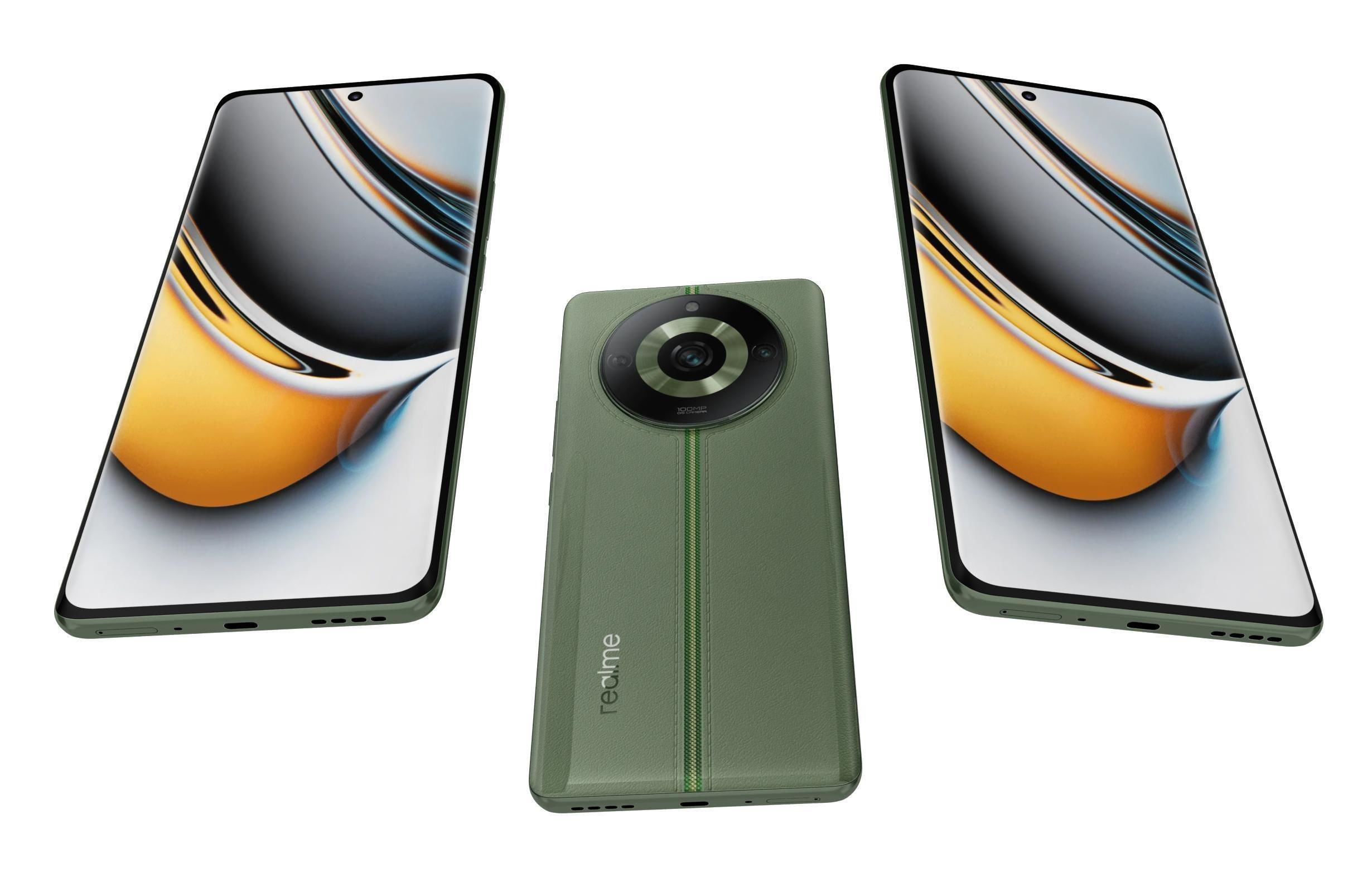 Realme 11 or 11 Pro And 11 Pro Plus Low-poly 3D model_14