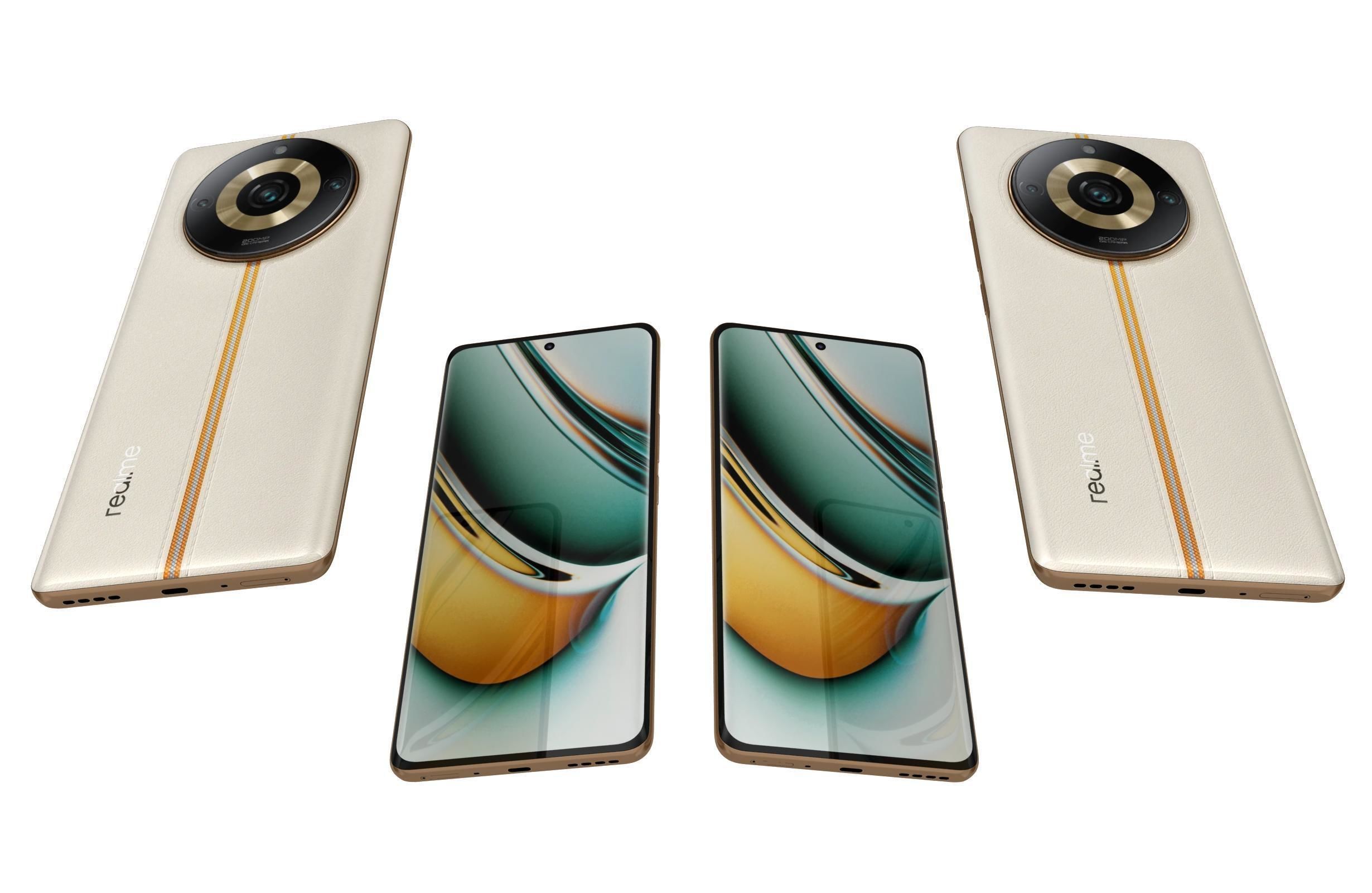 Realme 11 or 11 Pro And 11 Pro Plus Low-poly 3D model_106