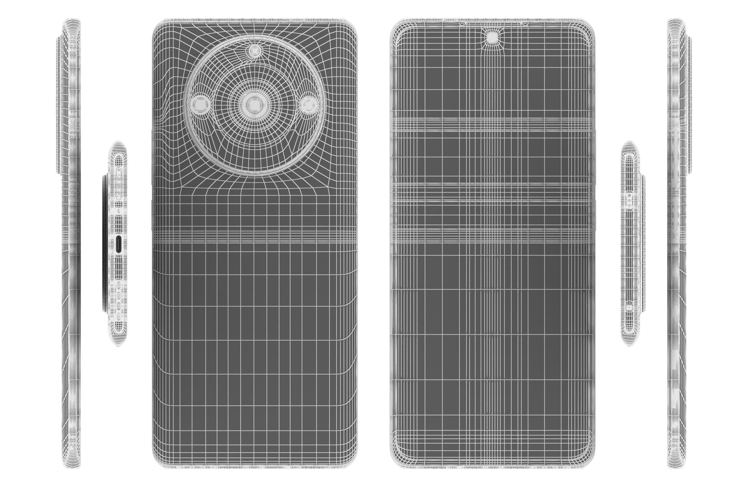 Realme 11 or 11 Pro And 11 Pro Plus Low-poly 3D model_115