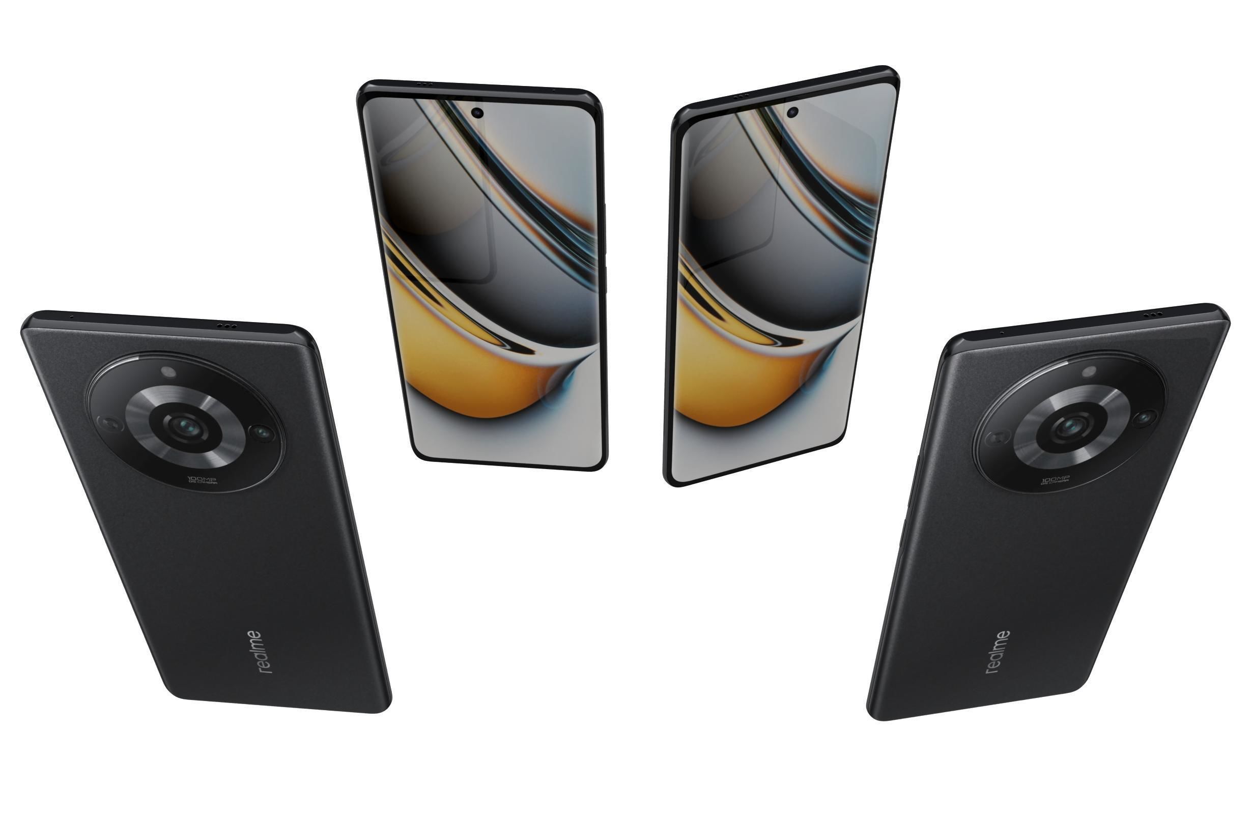 Realme 11 or 11 Pro And 11 Pro Plus Low-poly 3D model_5