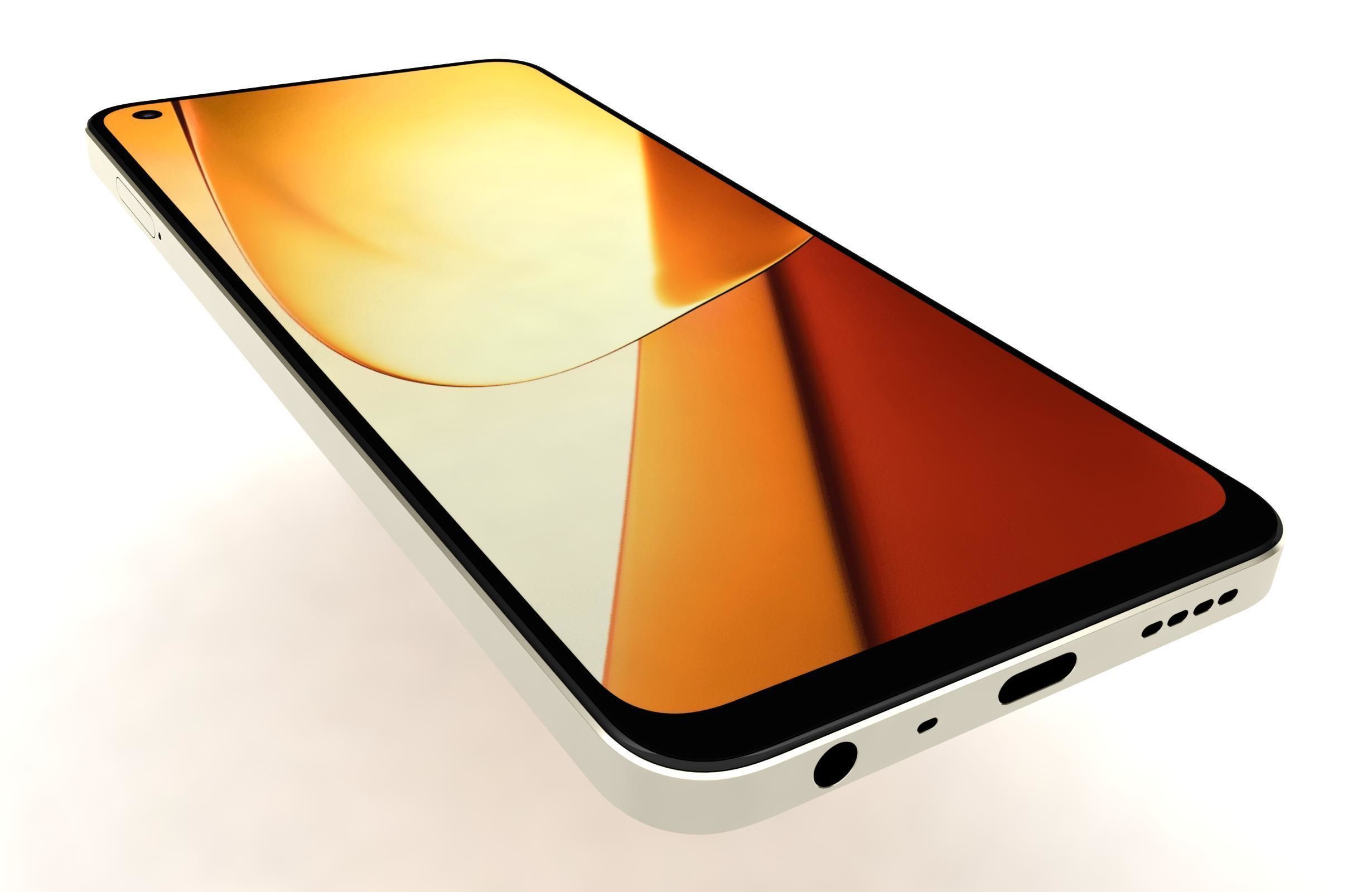 Realme 11 or 11 Pro And 11 Pro Plus Low-poly 3D model_69