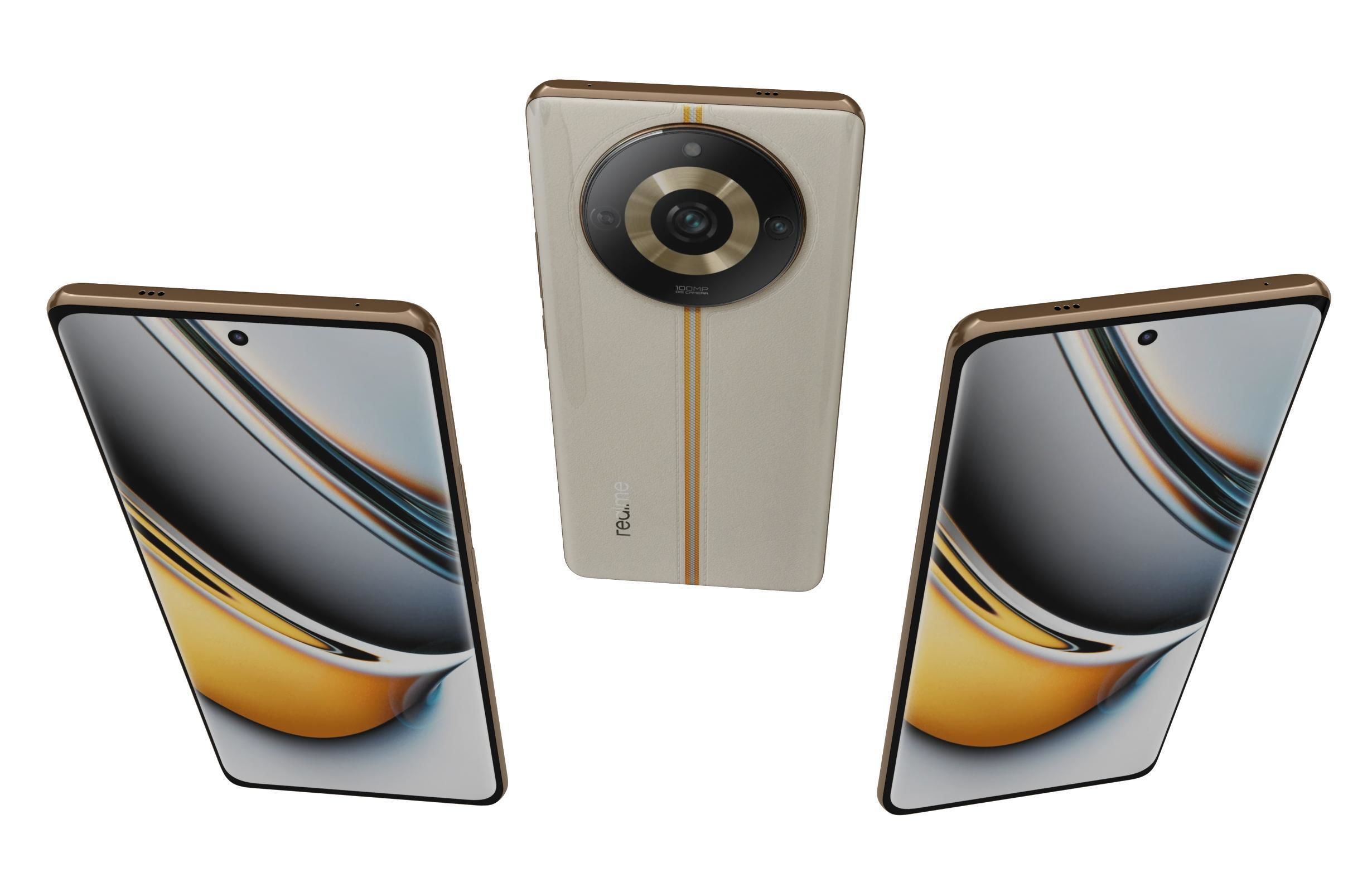 Realme 11 or 11 Pro And 11 Pro Plus Low-poly 3D model_27
