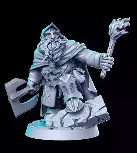 Balin Torch Hobbit The Lord of the Rings LOTR 32mm Pre-supported