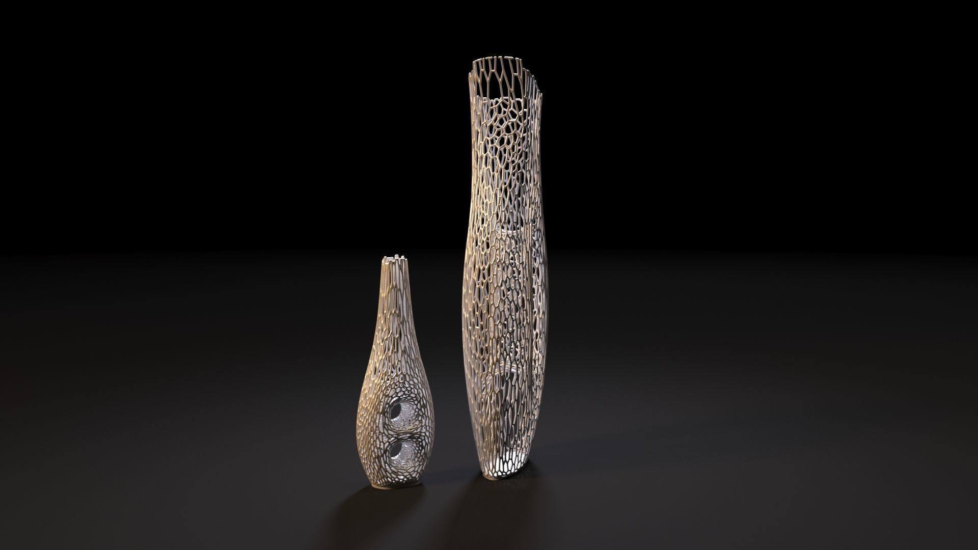 Decorative vases for dry wood 3D print model_3
