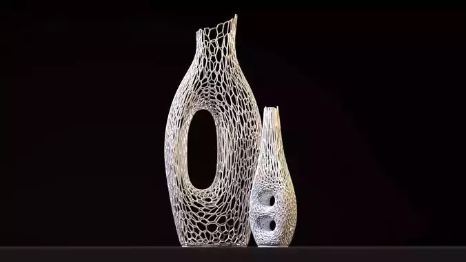 Decorative vases for dry wood 3D print model