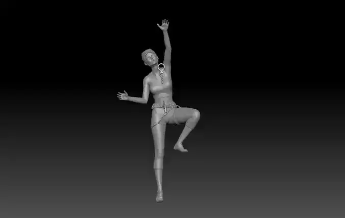 CLIMBING GIRL 1 3D print model