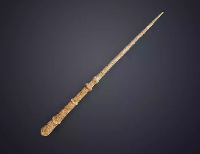 Hogwarts Legacy Wand Ringed 3D print model