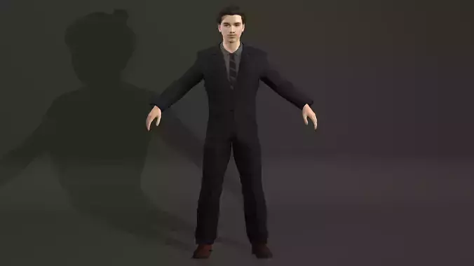 Haris Bannet Low-poly 3D model