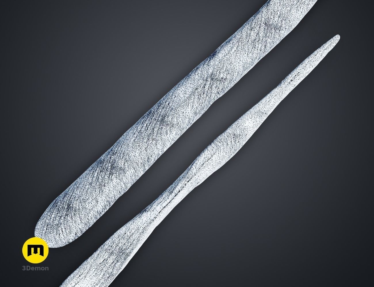 Hogwarts Legacy Wand Soft Spiral 3D print model_3