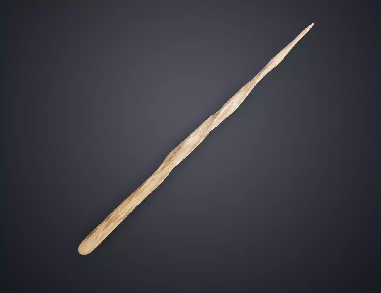 Hogwarts Legacy Wand Soft Spiral 3D print model_0