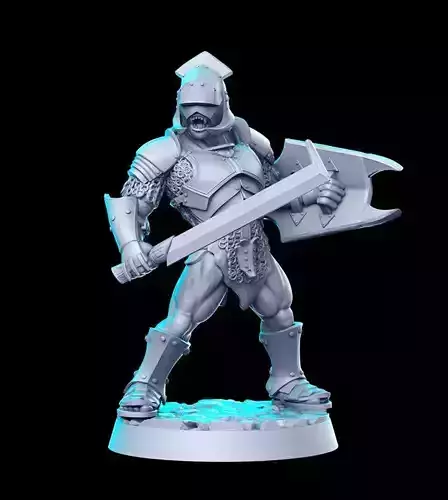 Uruk-hai Hobbit The Lord of the Rings LOTR 32mm Pre-supported 3D print model