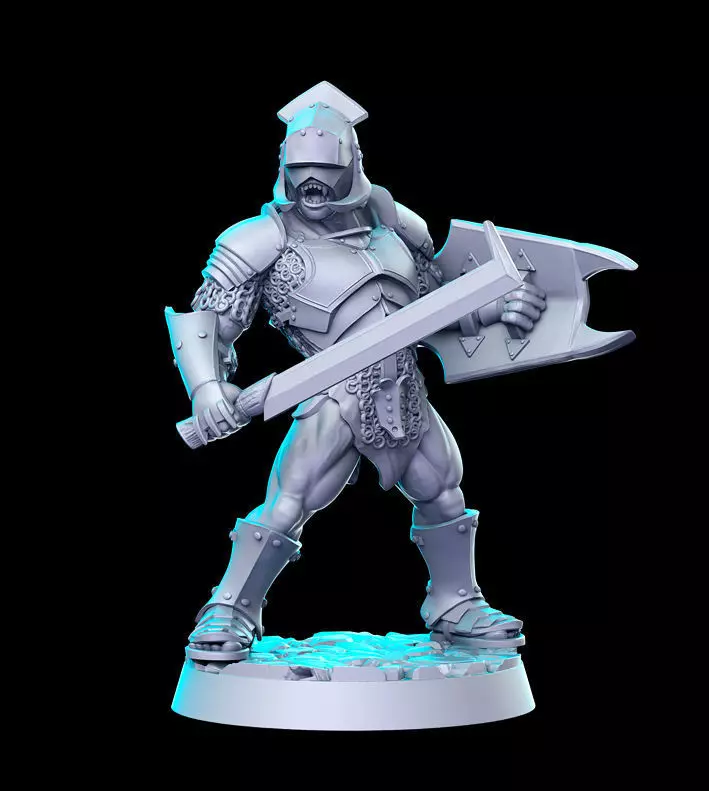 Uruk-hai Hobbit The Lord of the Rings LOTR 32mm Pre-supported 3D print model_0