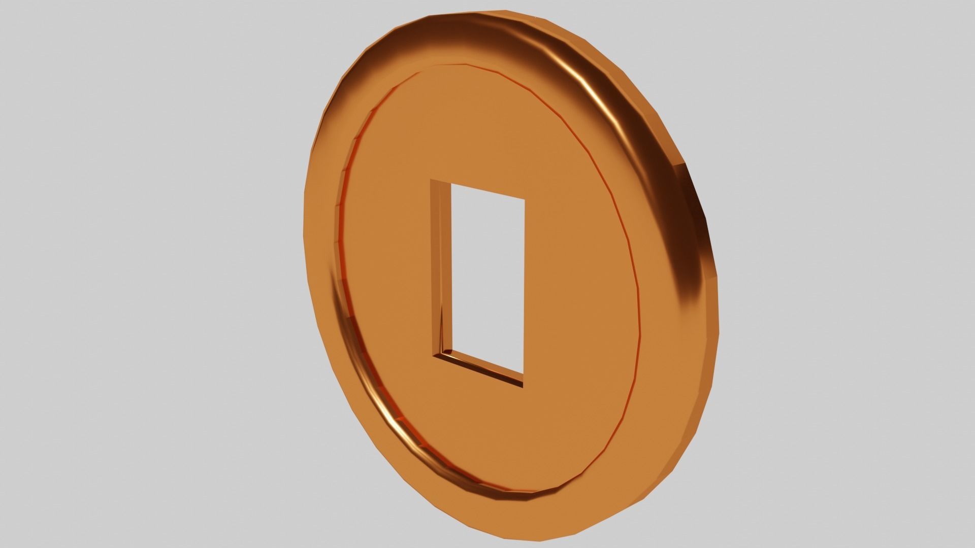 coin 3D model Low-poly 3D model_6
