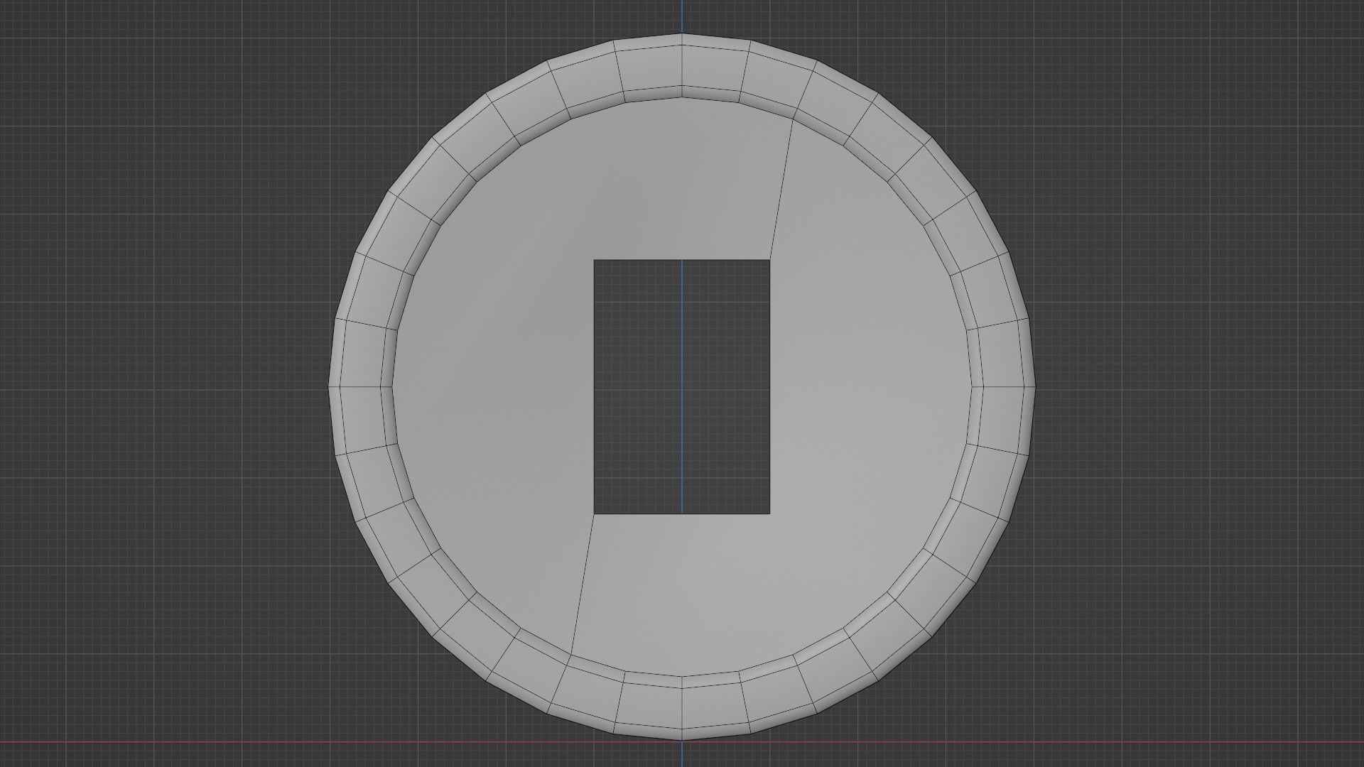 coin 3D model Low-poly 3D model_3