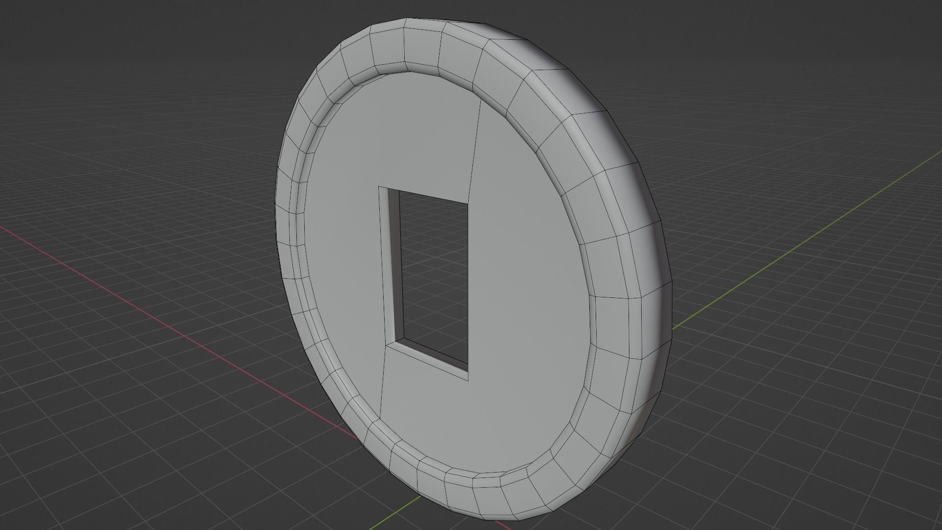 coin 3D model Low-poly 3D model_4