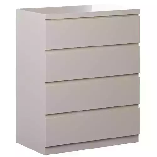 IKEA MALM Chest of 4 drawers 3D model