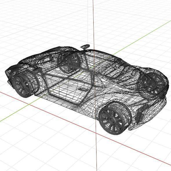 Sportero concept car 3D model_7