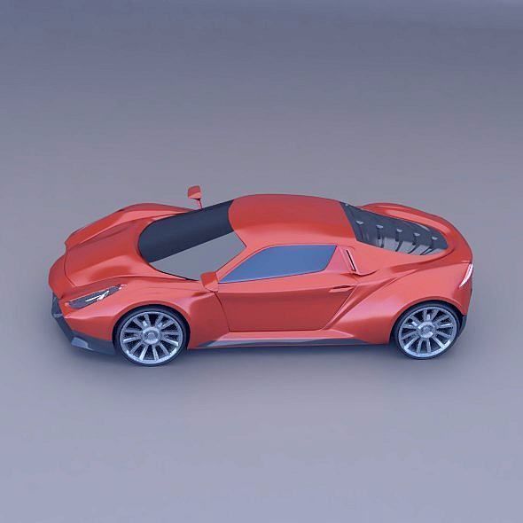 Sportero concept car 3D model_5