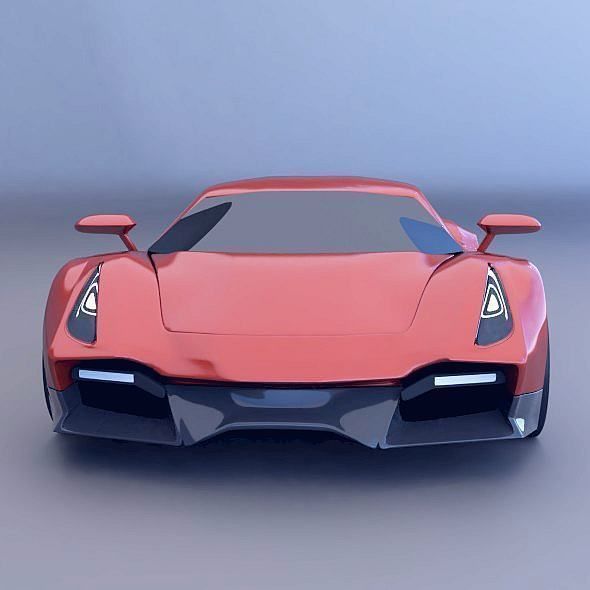 Sportero concept car 3D model_1
