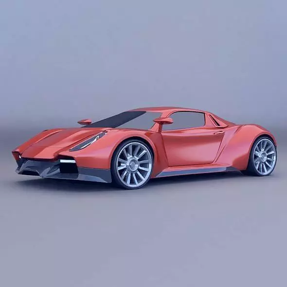 Sportero concept car 3D model_0
