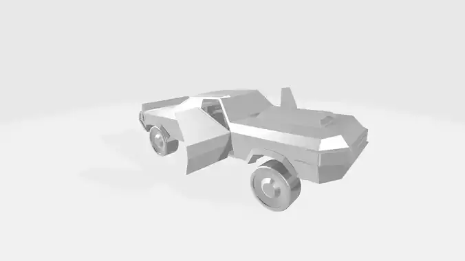 hydraulic lowrider cars Low-poly 3D model