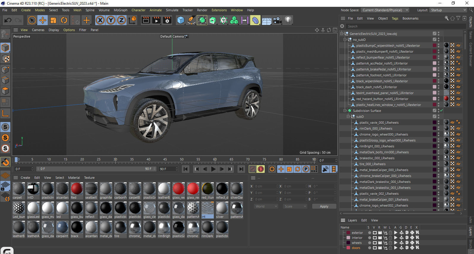 Generic Electric Modern SUV 3D model_37