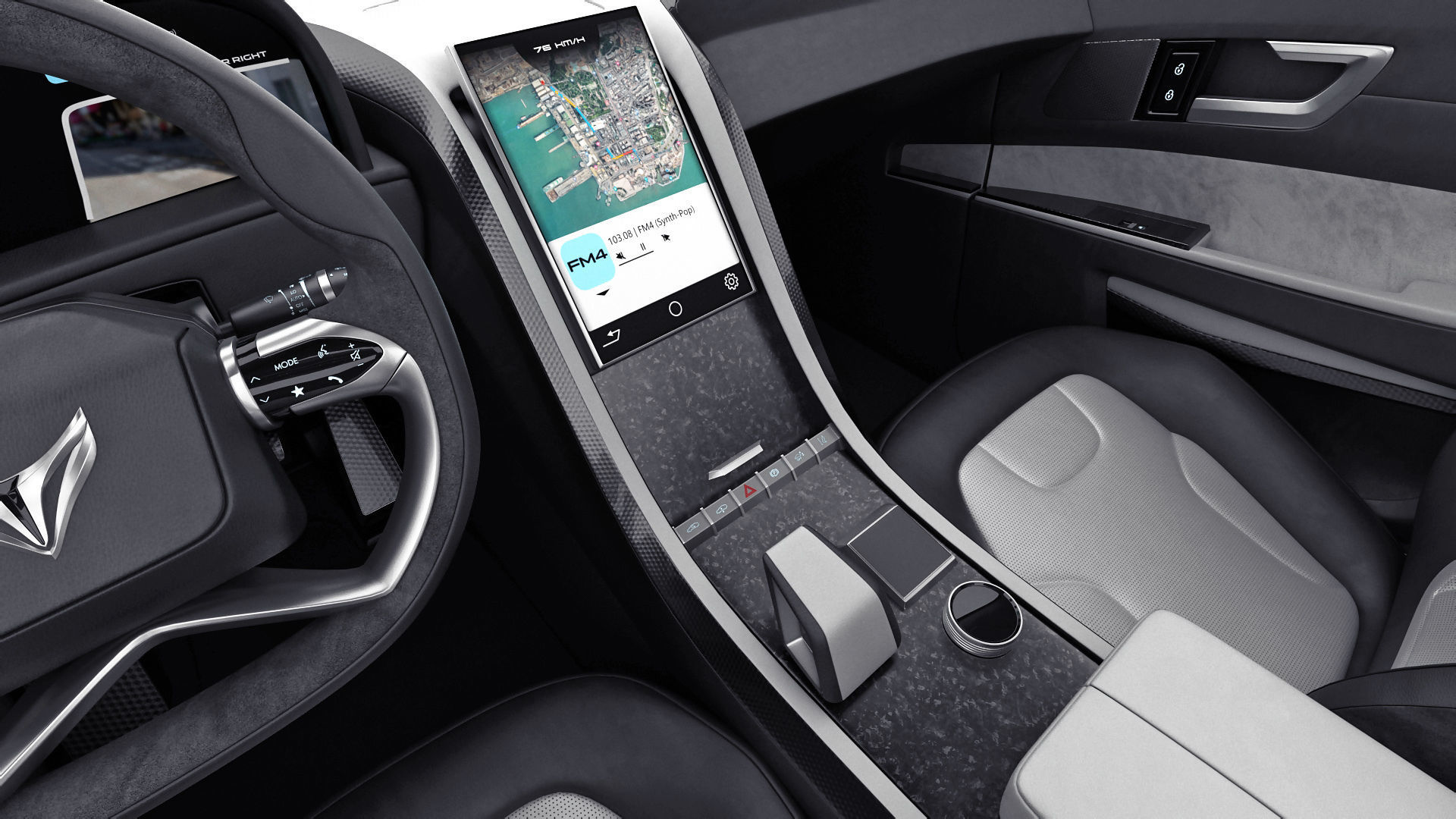 Generic Electric Modern SUV 3D model_25