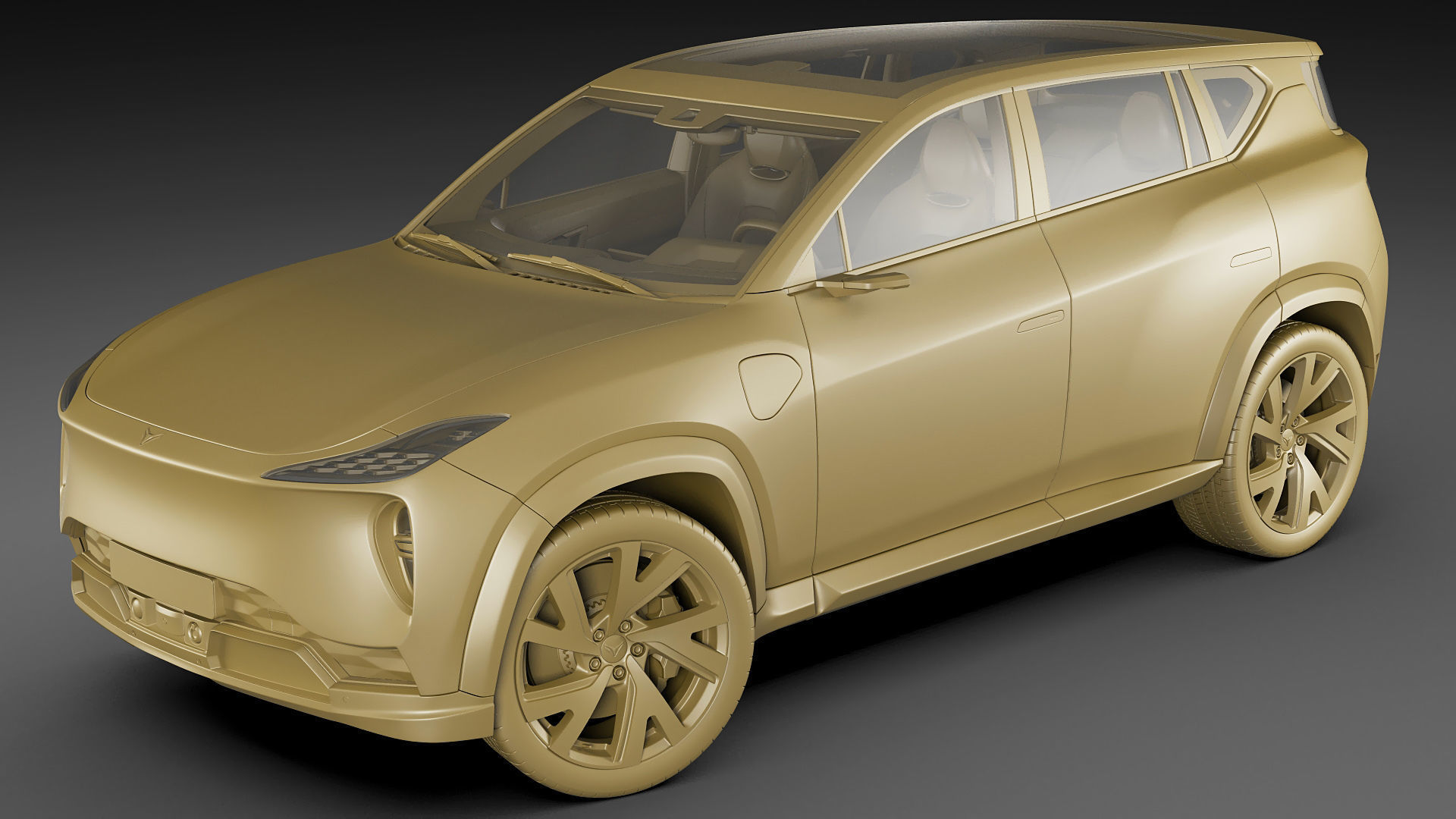 Generic Electric Modern SUV 3D model_27