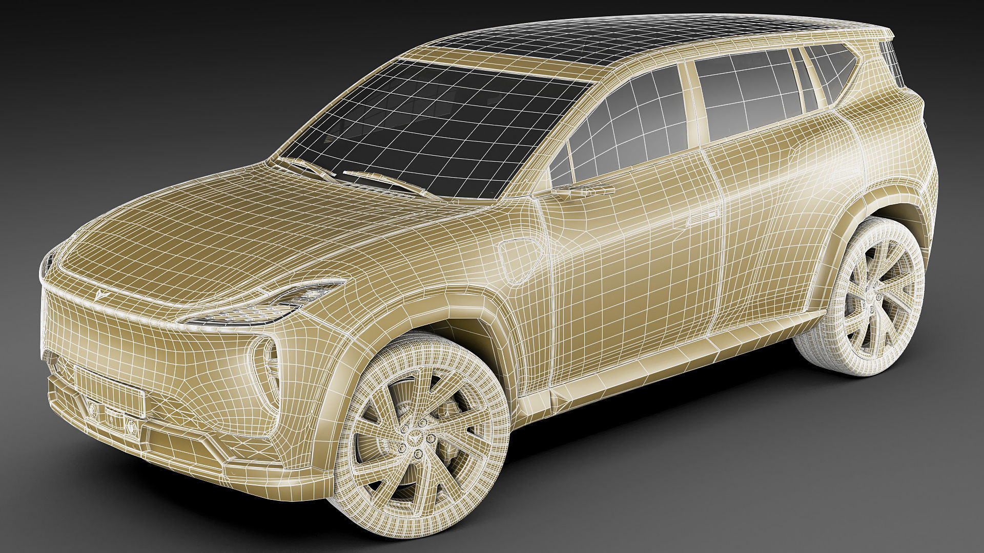 Generic Electric Modern SUV 3D model_33