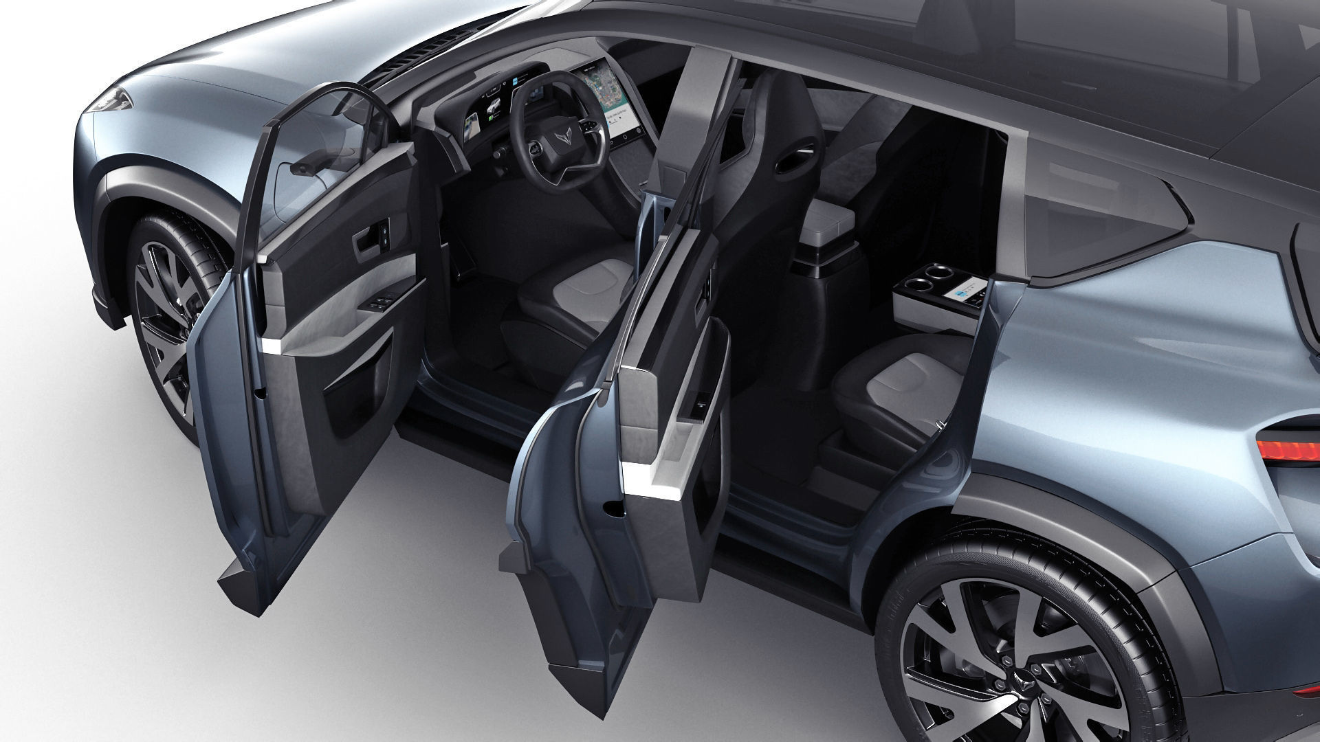 Generic Electric Modern SUV 3D model_2