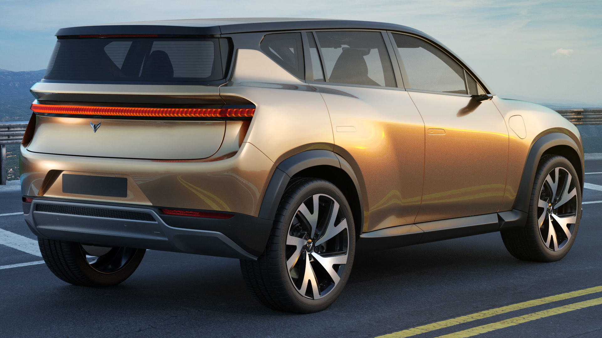 Generic Electric Modern SUV 3D model_5