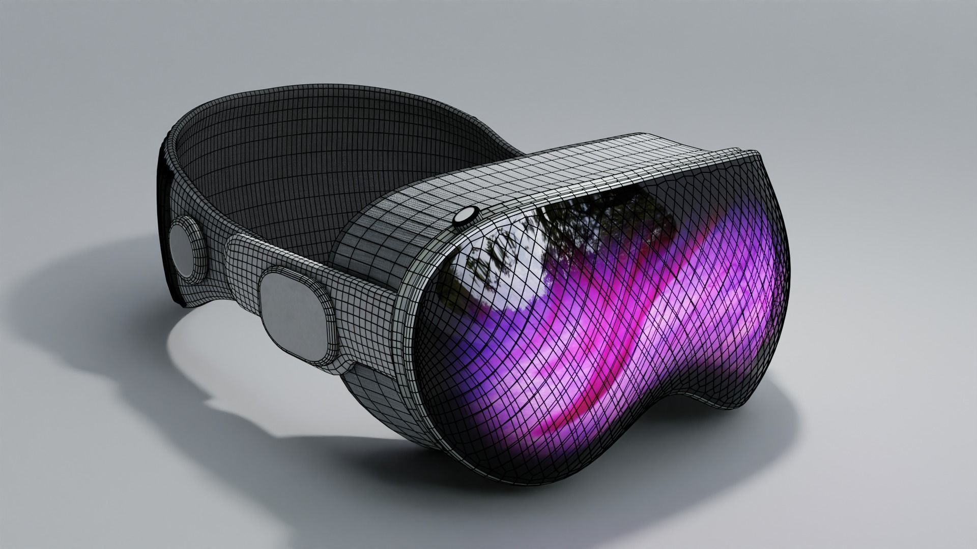 Vision Pro Inspired Headset 4K Textures 3D model_1