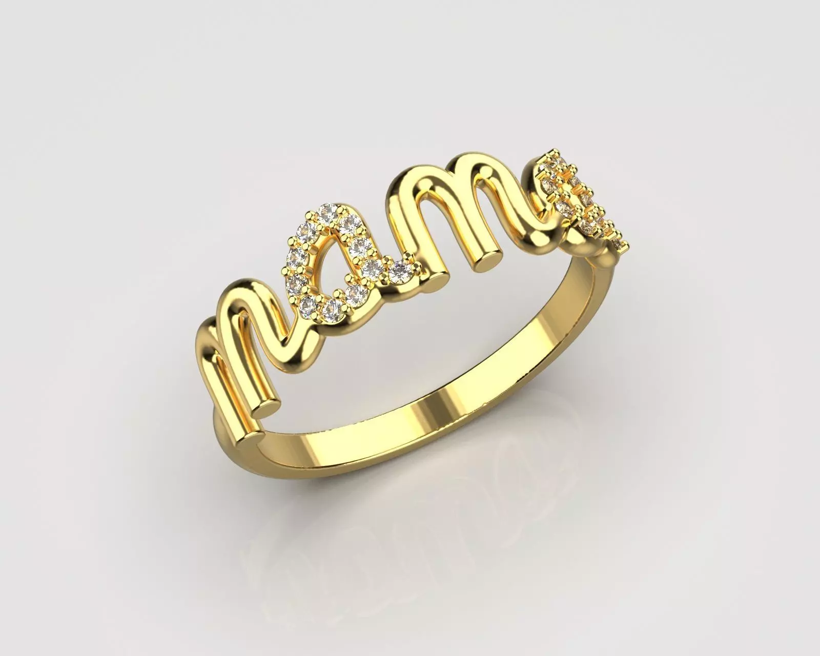 Mama ring 3D print model