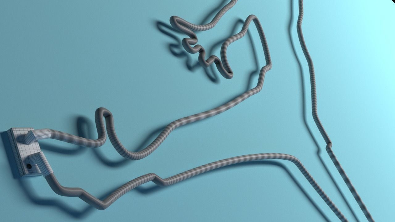 Neon sign Low-poly 3D model_9