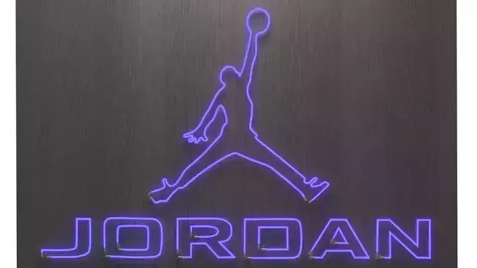 Neon sign Low-poly 3D model